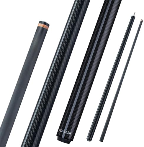 KONLLEN Carbon Fiber Break Cue, 58-Inch Pool Stick, 13mm Tip | Carbon shaft, 2-piece design, firm tip setup, built for dedicated break shots