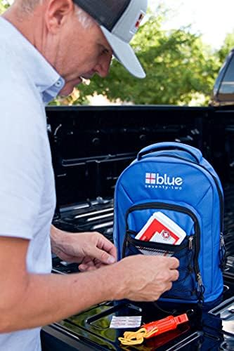 Blue Seventy-Two | 72 Hour Emergency Backpack Survival Kits for 1 Person | Survival Kit for Wildfires, Earthquakes, Tornado, Hurricane