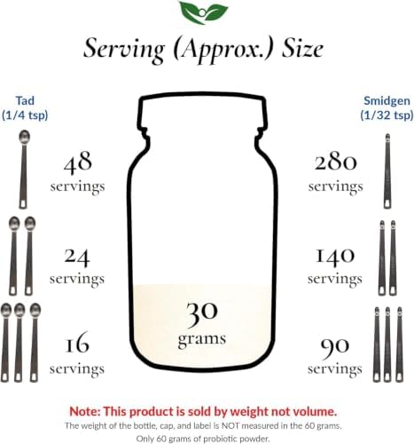 Foods For Gut Lactobacillus Salivarius Probiotic Powder 300 Billion cfu's | Made in USA | No Additives | Digestive & Immune Support | High Potency