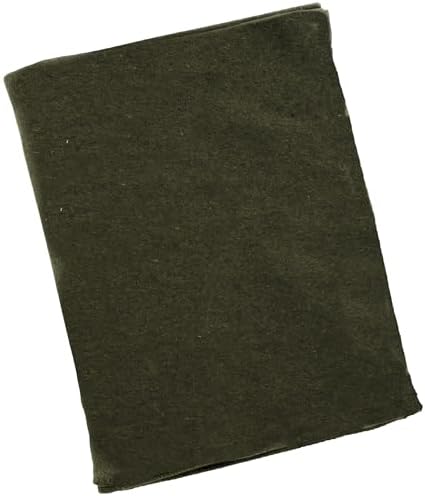 Rothco Wool Outdoor Blanket, Olive Drab (66" x 90") | Natural Wool Warmth, Comfortable, Durable Construction, Ready For Emergencies, Ideal For Camping, Picnics & Outdoor Events