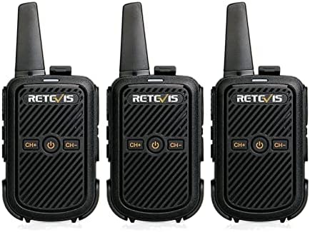 Retevis RT15 Walkie Talkies 3 Pack, Birthday Gift, Outdoor Adventure Kit | Durable, Lightweight, VOX, Key Lock, Mini Walkie Talkies for Adults, School Family Outdoor Travel Camping Hiking
