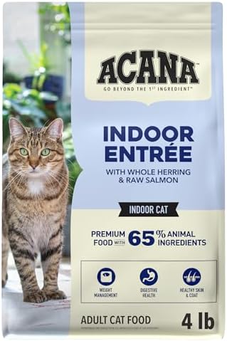 ACANA Dry Cat Food for Indoor Cats Indoor Entrée Chicken Turkey 4lb Bag