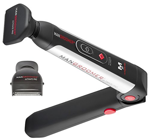 MANGROOMER Back Hair Shaver Replacement Complete Attachment Head with Shock Absorber Neck and Smooth Shaving Foil