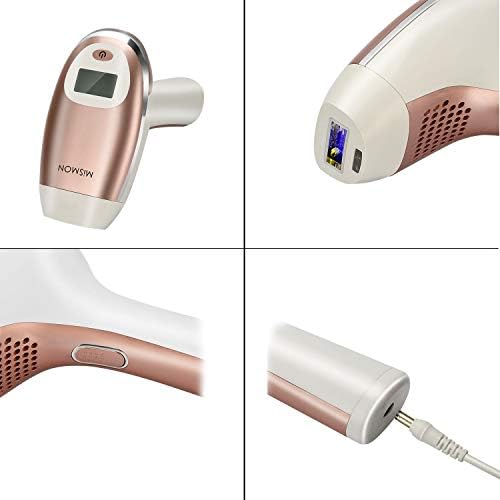 IPL Hair Removal for Women, MiSMON Permanent Laser Hair Removal Device for Body, Bikini, 300,000 Flashes with Safe Skin Tone Sensor
