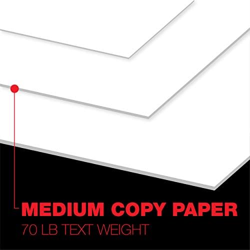 Accent Opaque White Printer Paper, 8.5” x 11” 24lb Bond/60lb Text Copy Paper – 500 Sheets (1 Ream) – Premium Computer Paper with Smooth Finish, 97 Bright, 89gsm – Multipurpose White Paper – 109355R