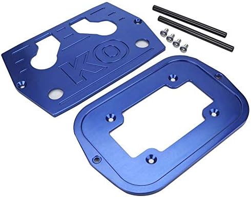 Aramox Stainless Steel Battery Tray for Group 34 & 78 Batteries - Red, Yellow & Blue Tops