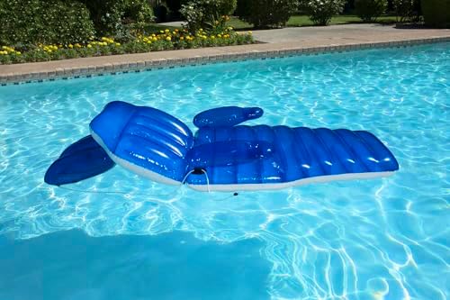 Poolmaster 85687 Adjustable Chaise Swimming Pool Float Lounge,blue