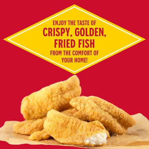 Louisiana Fish Fry Seasoned Fish Fry Seafood Breading Mix 2.88 lbs. (Pack of 6) - Season and Cook All Your Fish, Shrimp, Oysters, Vegetables