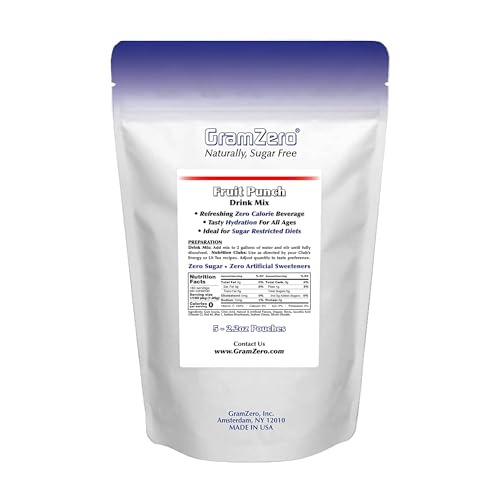 GramZero Grape Sugar Free Drink Mix Sports Pack, Great For Nutrition Club Loaded Teas, Zero Calorie, Stevia Sweetened