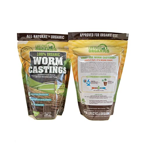 20 oz 100% Organic Worm Castings – Natural Superfood for Plant Growth, Root Development & Growing Healthier