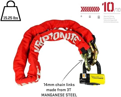 Kryptonite New York Fahgettaboudit Chain 1415 & New York Disc Lock