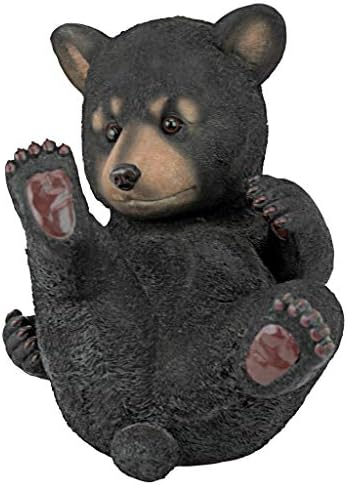 Design Toscano QM2594300 Roly-Poly Bear Cub Statue, Walking Bear,Full Color