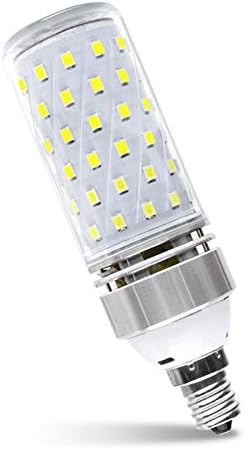 LEDLightsWorld Super Bright E12 LED Corn Bulbs, 16W 1500LM Bulbs, Daylight White 6000K Lights, CRI80+, 120W Incandescent Bulb Equivalent