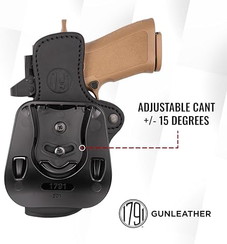 1791 Optic Ready Paddle Holster Fits Sig P320, Beretta 92FS, Walther PDP