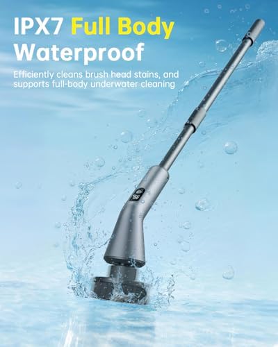 Electric Spin Scrubber, IPX7 Waterproof 2-Speed