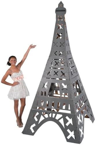 3D Eiffel Tower Cardboard Standup - Paris Party Decor