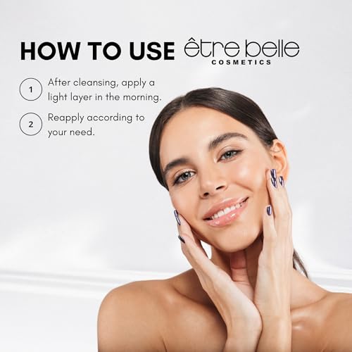 être belle Cosmetics Hyaluronic Tinted Moisturizing Cream, Skin Care for Women with Hyaluronic Acid, Vitamin E & Grape Seed Oil, Long Lasting