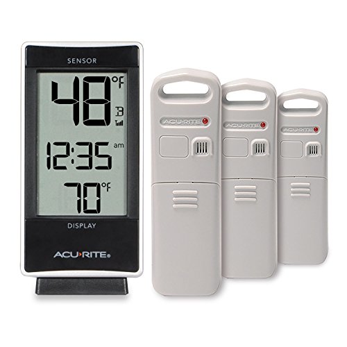 AcuRite 02059M Digital Thermometer with Indoor and Outdoor Temperature,White