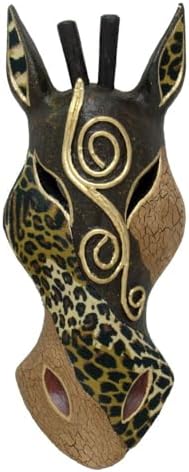 Giraffe Zebra Face Mask Wall Hanging Décor Hand Painted Patterns African Safari Style Decorative Accent Contemporary Variation An Awesome Gifting