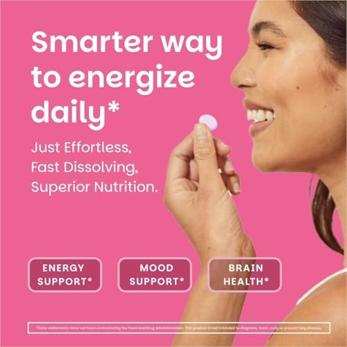 EZ Melts Dissolvable B12 Methylcobalamin 2,500 mcg - Vitamin B12 for Energy & Immune Support - Non-GMO, Vegan & Gluten-Free - Red Cherry - 90 Sublingual Tablets (90 Servings)