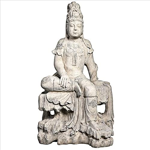 Design Toscano Neolithic Style Gaia Earth Mother Woman Indoor/Outdoor Garden Statue, 40 inches tall, Cast Stone Resin, Rough Stone Finish