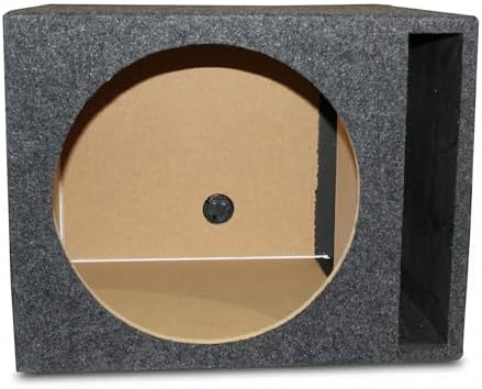 QPower 15 Inch Single Vented Subwoofer Enclosure Box for Car Audio System