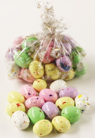 Scott's Cakes Speckled Chocolate Malted Eggs in a 1 Pound Bunny Hop Bag