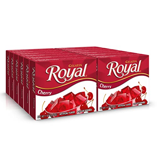 Royal Gelatin, Fat Free Dessert Mix, Lime (12 - 1.4 Ounce Boxes) (Pack of 12)