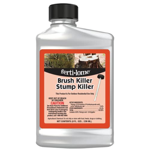 Fertilome (11485) Brush Killer & Stump Killer Woody Plant Control, 32 oz | Triclopyr ester concentrate - Controls woody plants, vines, stumps in non-crop areas - Property owners