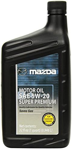 Genuine Mazda Fluid (0000-77-5W20-QT) SAE 5W-20 Super Premium Motor Oil - 1 Quart Bottle