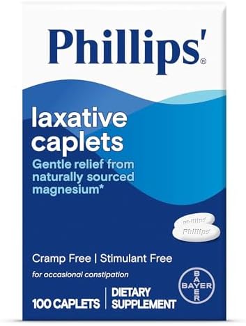 Phillips' Laxative Easy-To-Swallow Caplets, 55 Count