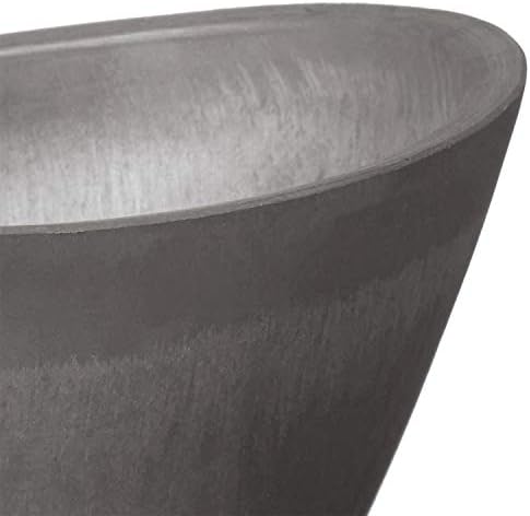 Arcadia Garden Products PSW Pot Collection YB41C Plastic/Stone/Wood Composite Curved Planter Pot – No Drainage Hole (Drillable), for Indoor and Outdoor Plants and Gardens, 16-inch, Chocolate