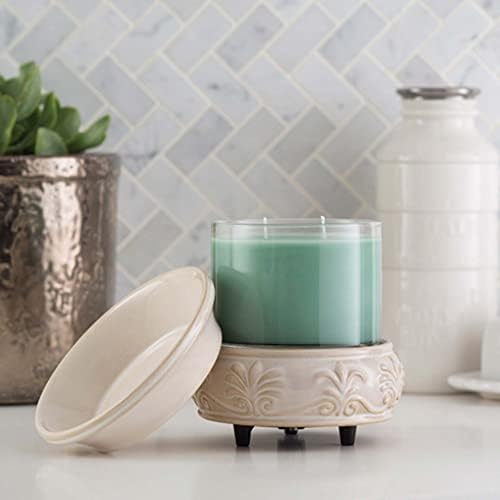 Candle Warmers ETC 2-in-1 Candle and Fragrance Warmer for Warming Scented Candles or Wax Melts and Tarts with to Freshen Room, Midas