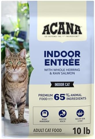 ACANA Dry Cat Food for Indoor Cats Indoor Entrée Chicken Turkey 4lb Bag