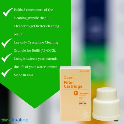Reusable Cleaning Cartridge,Kangen Water Machine Compatible - HGN Type,By A2O Water - Made in USA