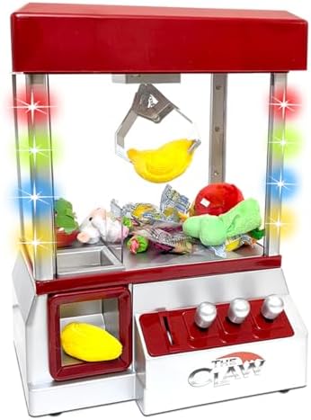 Etna Electronic Arcade Claw Machine - Toy Grabber Machine with Flashing LED Lights and Sound