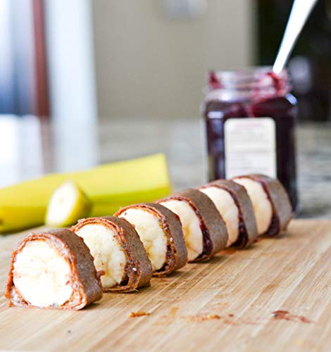 NUCO Organic Coconut Wraps, Cinnamon - Gluten Free, Low Carb, Vegan, 5 Ct | Paleo, Non-GMO, Dairy-free, Kosher, No Salt Added, Yeast-free