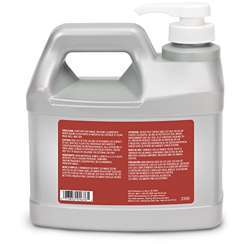 Gojo Cherry Gel Pumice Hand Cleaner, Pump Bottle, 1ct x 1 Gal - 2358-02