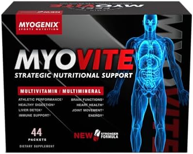 Myogenix Myovite Multivitamin – Daily Supplement – Designed for Athletes – Supports Joint, Heart