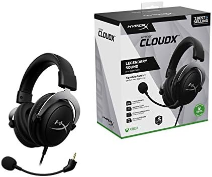 HyperX CloudX, Official Xbox Licensed Gaming Headset, Compatible with Xbox One and Series X|S, Memory Foam Ear Cushions