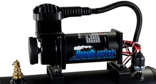Hornblasters Conductor's Special 228H 2 Gallon 150 PSI All-In-One Train Horn Kit - USA Made Horns - 4 Trumpets - 147.7 Actual dB, Weather-Resistant
