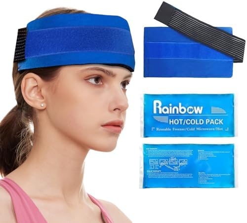Soft Ice Packs Reusable Gel Pack 2, Hot and Cold Gel Ice Packs for Injuries, Headaches, Joint Pain Relief, Comfort Ice Pack Flexible Therapy on Neck, Ankle, Knee, Leg, Shoulder, Elbow, Wrist, Feet