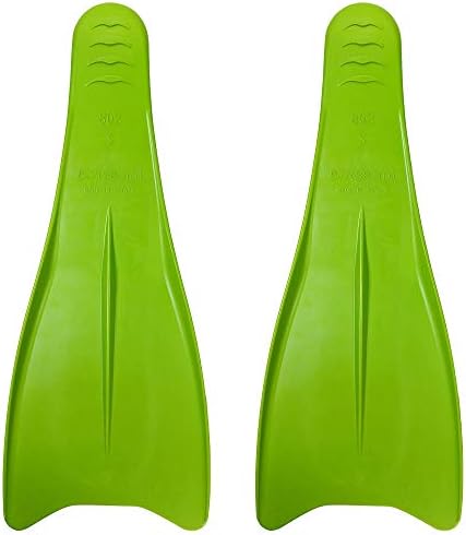 Flow Premium Rubber Long Fins for Swim and Lap Training - Youth Sizes for Kids, Young Men, and Women