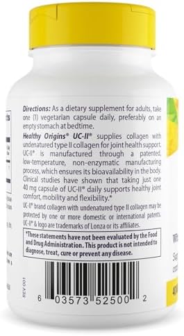 Healthy Origins UC-II Collagen 40 mg, 120 Veggie Caps
