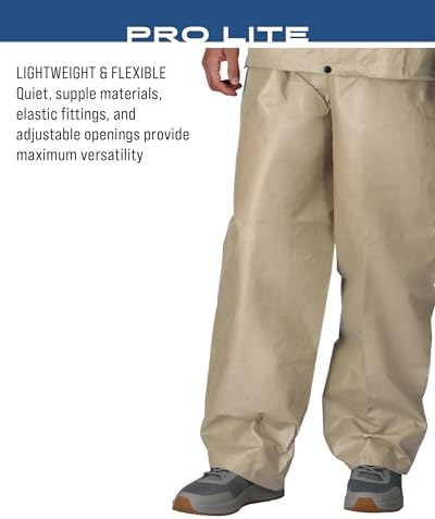 FROGG TOGGS Men's Pro Lite Rain Suit, Waterproof, Breathable, Dependable Wet Weather Protection, Carbon Black, XL/XXL