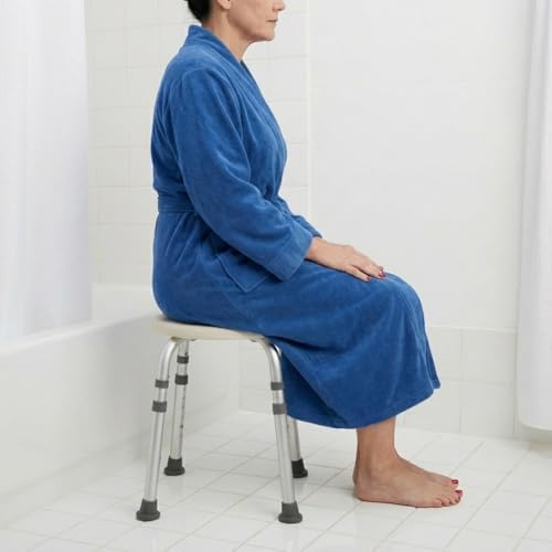 NOVA Medical Products Bath Stool White 1 Count (Pack of 1)