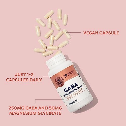 Vimergy GABA with Magnesium Supplement for Calm, 60 Capsules and Servings