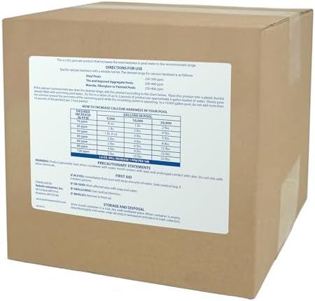 Pool Mate 25-Pounds Premium Calcium Hardness Increaser for Pools | Calcium Up, 100% Calcium Chloride, 8 ounces raises calcium hardness level 10 ppm per 5,000 gallons of water, Made in USA