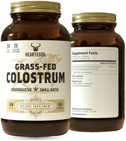 HEART & SOIL Gut & Digestion Supplement, 180 Capsules