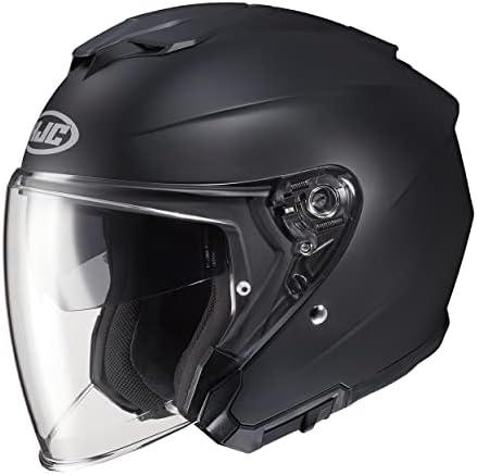 HJC i30 Solid Natural Motorcycle Helmet, DOT Approved (Semi Flat Black, X-Small)